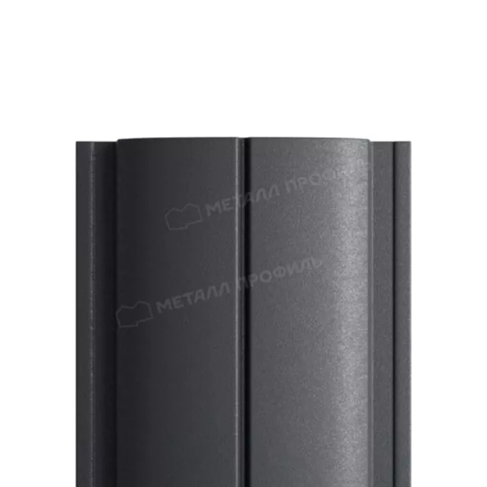 Купить штакетник металлпрофиль ellipse-t 19х126 pe 0.45 мм серый графит