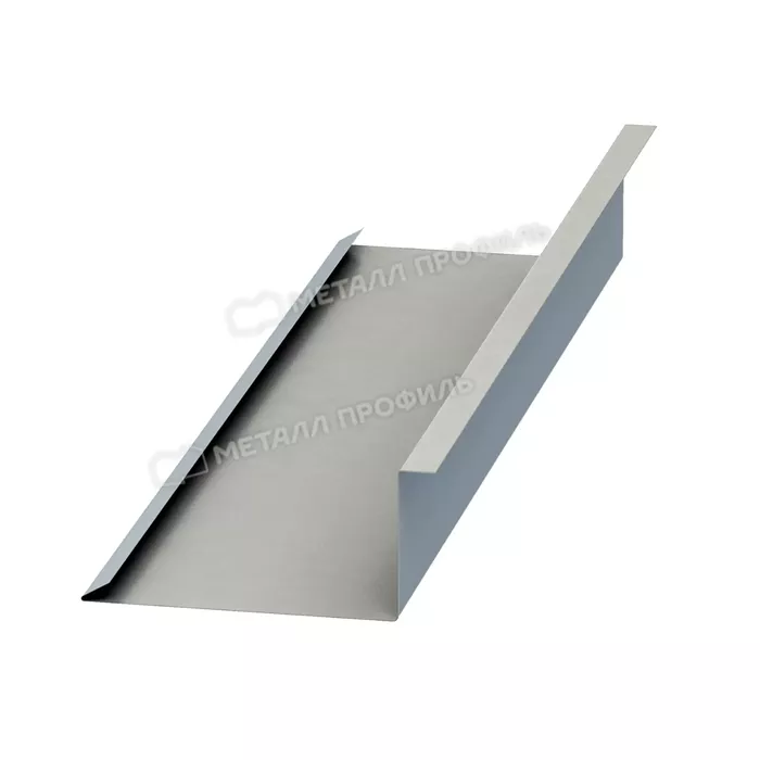 Купить планка металлпрофиль примыкания нижняя norman 0,5 мм 122х250 (2м) 		 серо-белый