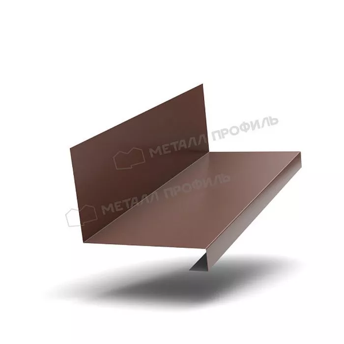 Купить планка примыкания нижняя к трубе fastclick viking mp-e 0,5 мм (150*200) (2м) шоколад