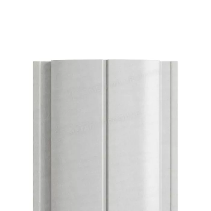 Купить штакетник металлпрофиль ellipse-t 19х126 norman 0.5 мм белый алюминий
