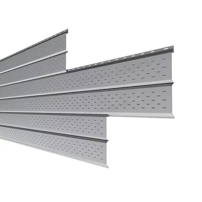 Купить металлический софит металлпрофиль l-брус xl (14*335) pe 0,45мм серый